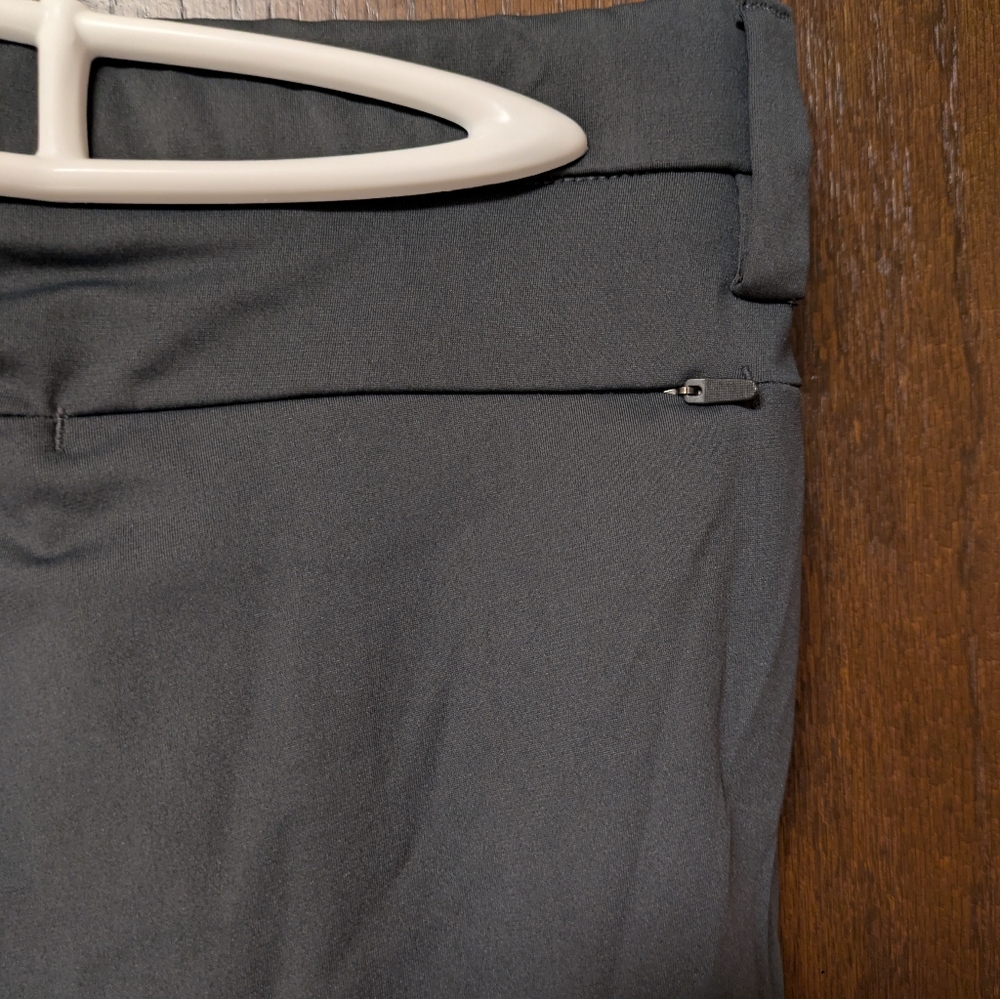 Stylus Men's Charcoal Gray Dress Pants Slim Fit Flat Front 32 X 30 Business - Picture 4 of 7